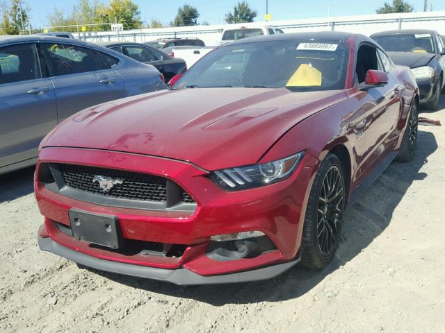 1FA6P8CF0G5257277 - 2016 FORD MUSTANG GT RED photo 2