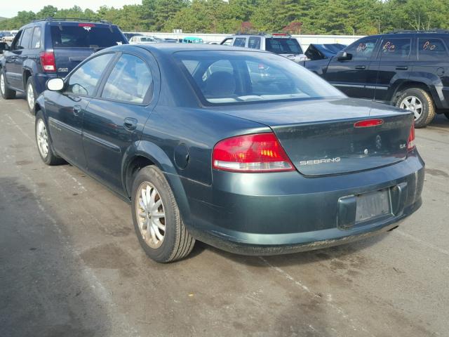 1C3EL46U71N516265 - 2001 CHRYSLER SEBRING GREEN photo 3