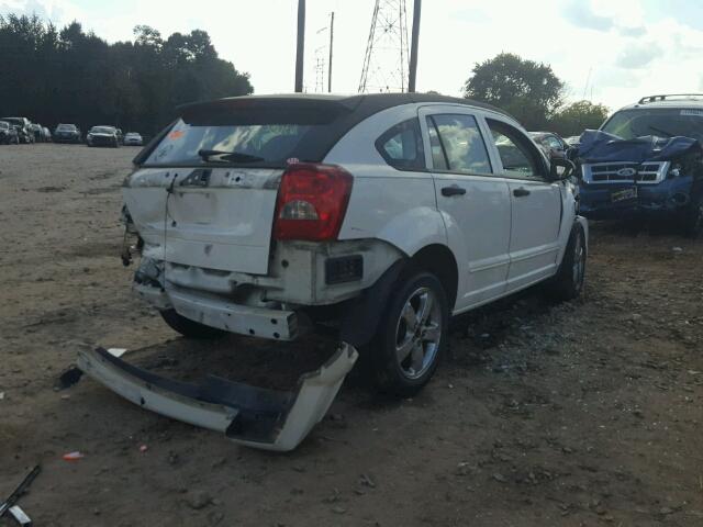 1B3HB48B97D519837 - 2007 DODGE CALIBER SX WHITE photo 4