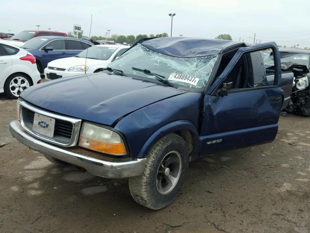 1GCCS1949WK256072 - 1998 CHEVROLET S TRUCK BLUE photo 2