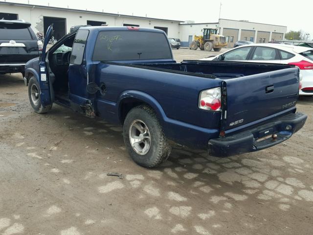 1GCCS1949WK256072 - 1998 CHEVROLET S TRUCK BLUE photo 3