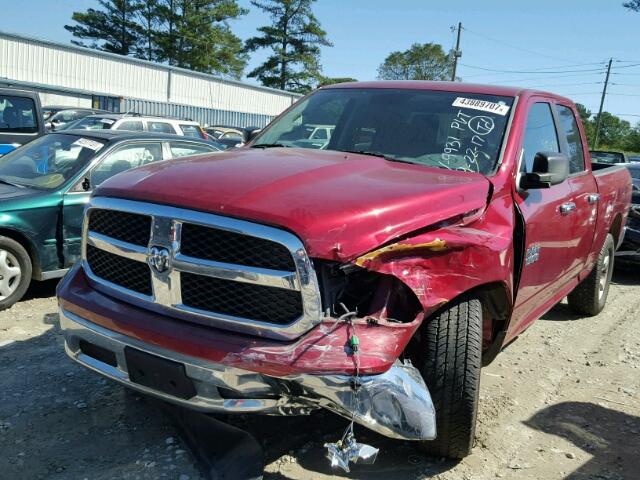 1C6RR6GG7DS649931 - 2013 RAM 1500 SLT MAROON photo 2
