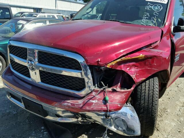 1C6RR6GG7DS649931 - 2013 RAM 1500 SLT MAROON photo 9