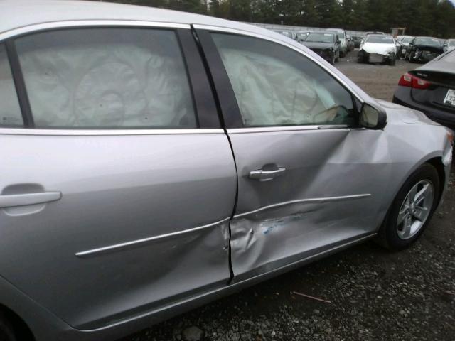 1G11B5SL6FF279617 - 2015 CHEVROLET MALIBU LS ვერცხლისფერი ფოტო 9