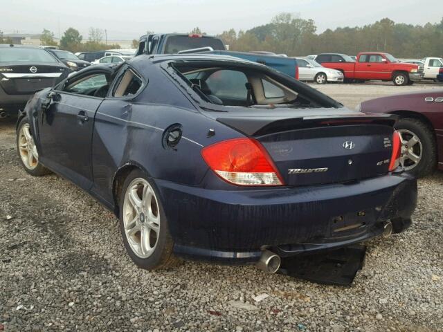 KMHHN65F86U215997 - 2006 HYUNDAI TIBURON BLUE photo 3