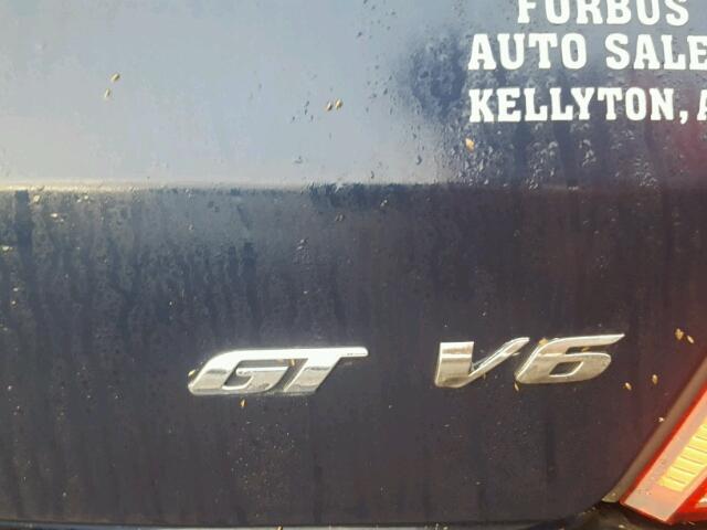 KMHHN65F86U215997 - 2006 HYUNDAI TIBURON BLUE photo 9