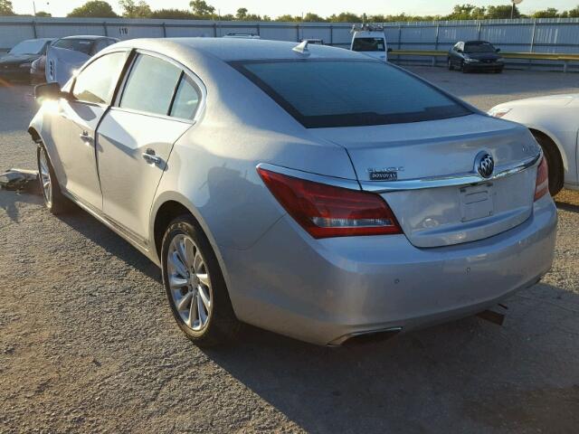 1G4GB5G37EF100540 - 2014 BUICK LACROSSE SILVER photo 3