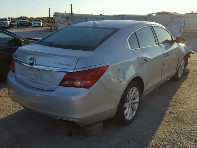 1G4GB5G37EF100540 - 2014 BUICK LACROSSE SILVER photo 4