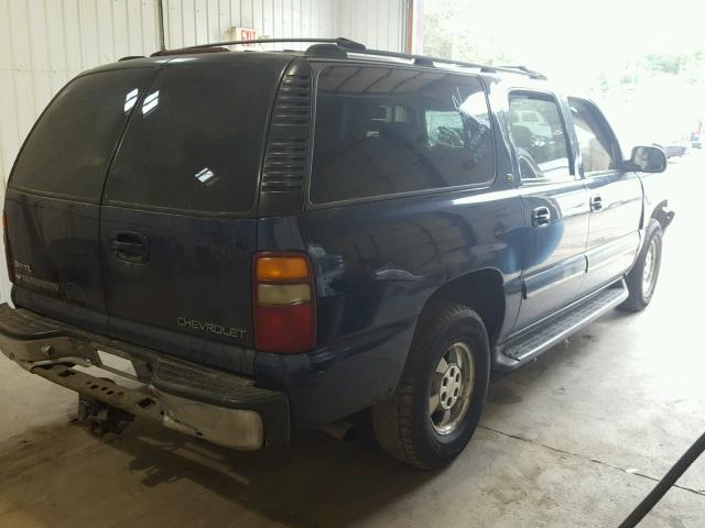 3GNFK16T01G204071 - 2001 CHEVROLET SUBURBAN K BLUE photo 4