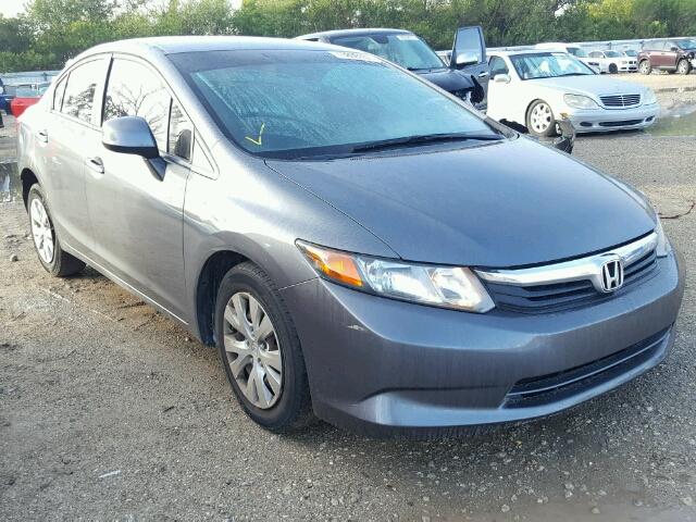 19XFB2F54CE090297 - 2012 HONDA CIVIC LX GRAY photo 1