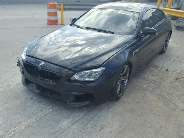 WBS6C9C5XEDV73767 - 2014 BMW M6 GRAN CO BLACK photo 2