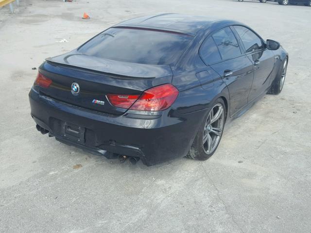 WBS6C9C5XEDV73767 - 2014 BMW M6 GRAN CO BLACK photo 4