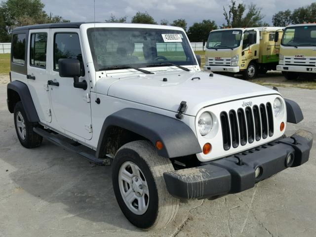 1C4BJWDG6CL211285 - 2012 JEEP WRANGLER U WHITE photo 1