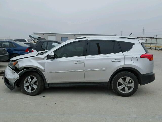 2T3WFREV4FW168388 - 2015 TOYOTA RAV4 XLE SILVER photo 10