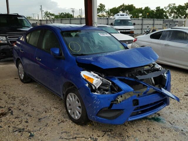 3N1CN7AP3FL860508 - 2015 NISSAN VERSA S BLUE photo 1