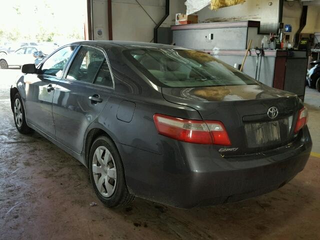 4T4BE46K89R085476 - 2009 TOYOTA CAMRY BASE GRAY photo 3