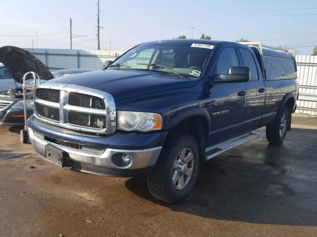 3D7KU28663G820526 - 2003 DODGE RAM 2500 S BLUE photo 2