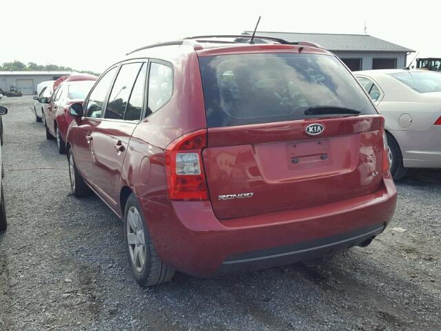 KNAFG525977071787 - 2007 KIA RONDO BASE RED photo 3