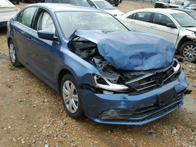 3VW2B7AJ7HM214363 - 2017 VOLKSWAGEN JETTA S BLUE photo 1