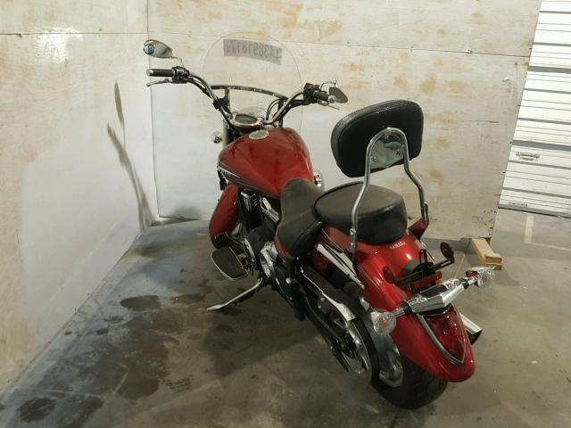 JYAVP31E9EA001187 - 2014 YAMAHA XVS1300 A RED photo 3