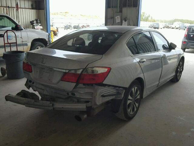 1HGCR2F34DA209534 - 2013 HONDA ACCORD LX SILVER photo 4