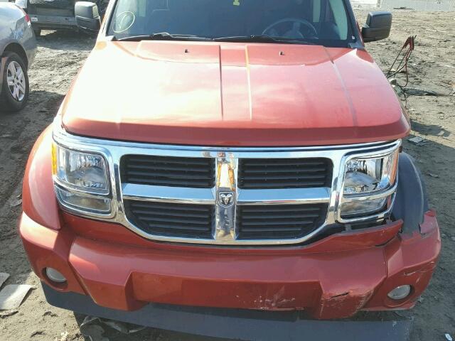 1D8GU28K58W266550 - 2008 DODGE NITRO SXT RED photo 7