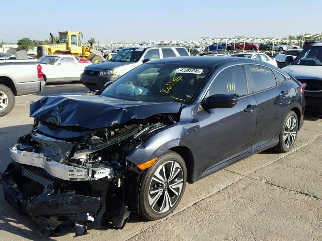 JHMFC1F72JX008913 - 2018 HONDA CIVIC EXL BLUE photo 2