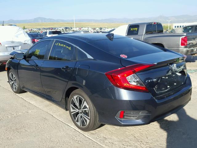 JHMFC1F72JX008913 - 2018 HONDA CIVIC EXL BLUE photo 3
