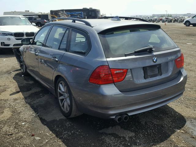 WBAUT93519A190710 - 2009 BMW 328 IT GRAY photo 3
