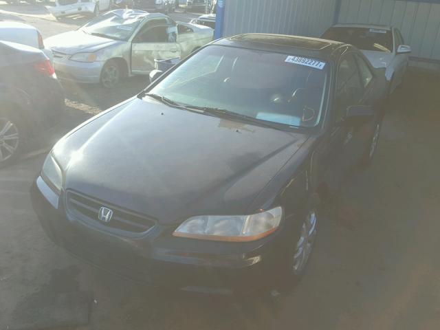 1HGCG22532A002224 - 2002 HONDA ACCORD EX BLACK photo 2