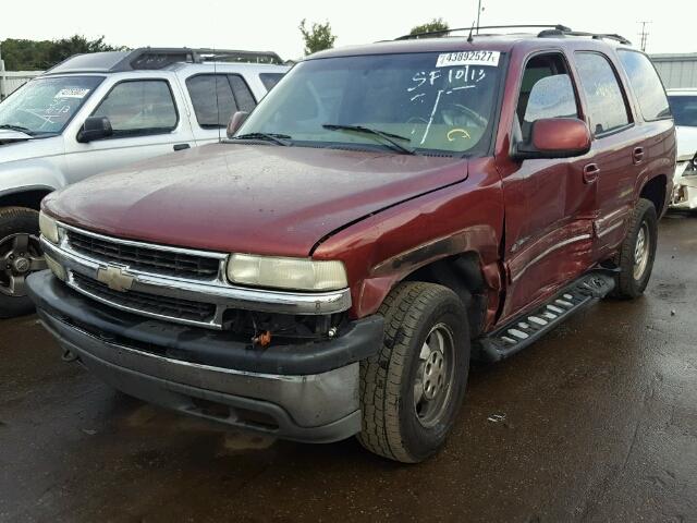 1GNEK13Z42J244349 - 2002 CHEVROLET TAHOE BURGUNDY photo 2