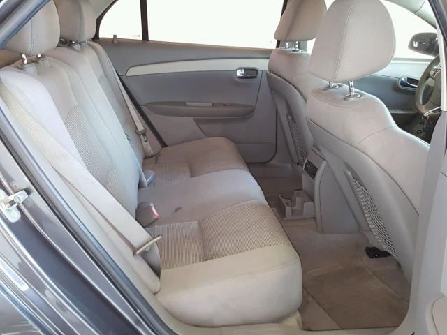 1G1ZC5E09A4162216 - 2010 CHEVROLET MALIBU 1LT CHARCOAL photo 6