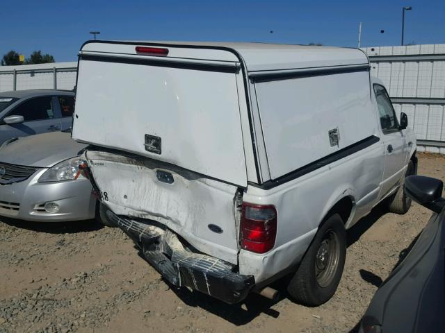 1FTYR10D54PB13344 - 2004 FORD RANGER WHITE photo 4