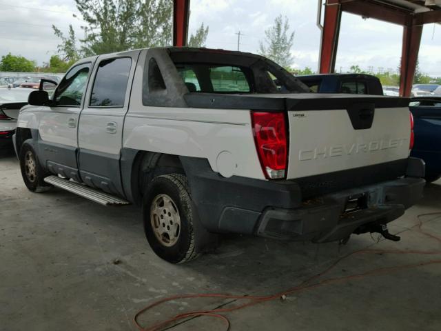 3GNEC13TX3G138984 - 2003 CHEVROLET AVALANCHE WHITE photo 3