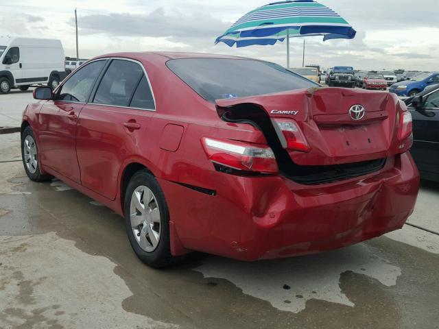 4T4BE46K67R007873 - 2007 TOYOTA CAMRY NEW RED photo 3