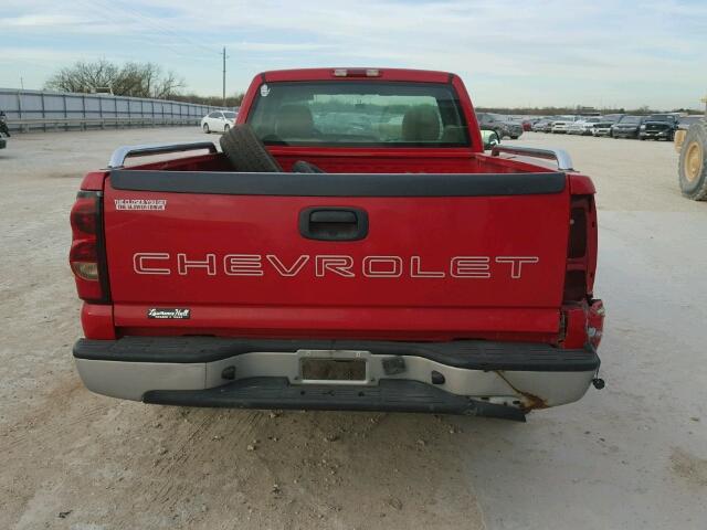 1GCEC14V55Z342460 - 2005 CHEVROLET SILVERADO RED photo 6