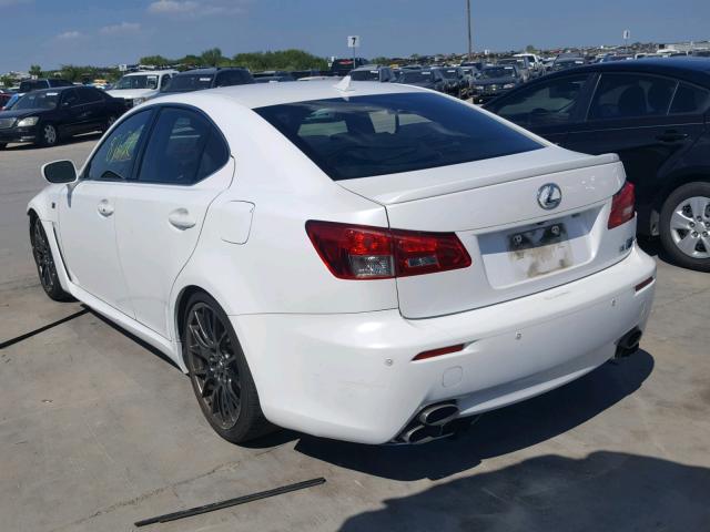 JTHBP5C2XC5009924 - 2012 LEXUS IS F WHITE photo 3