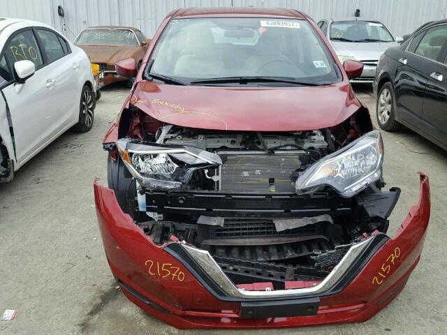 3N1CE2CPXHL355536 - 2017 NISSAN VERSA NOTE RED photo 9