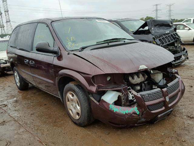 1D4GP24R03B321613 - 2003 DODGE GRAND CARA PURPLE photo 1