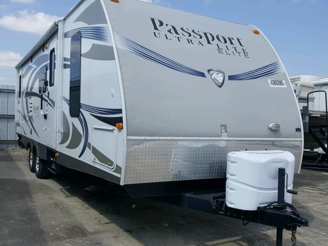 4YDT28B28ET411377 - 2014 KEYSTONE PASSPORT 白色 照片 1