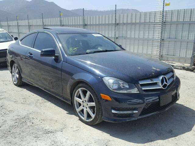 WDDGJ4HB6DF971991 - 2013 MERCEDES-BENZ C250 BLUE photo 1