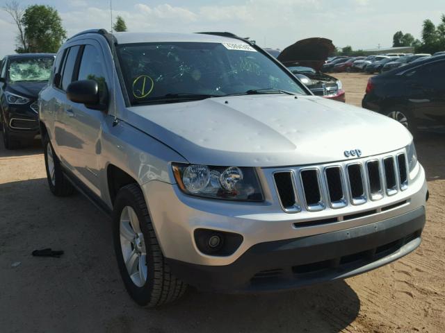1C4NJDBB5ED588194 - 2014 JEEP COMPASS SP SILVER photo 1