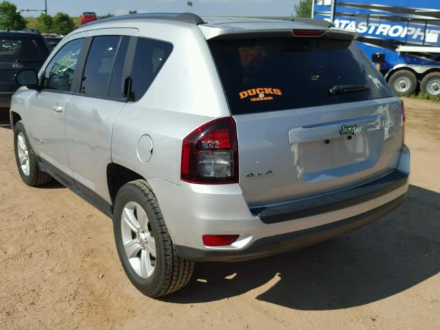 1C4NJDBB5ED588194 - 2014 JEEP COMPASS SP SILVER photo 3