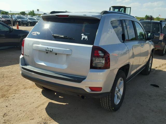 1C4NJDBB5ED588194 - 2014 JEEP COMPASS SP SILVER photo 4