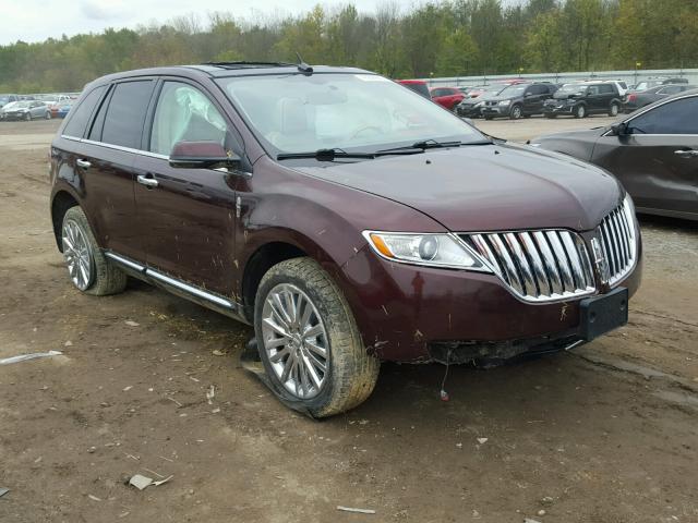 2LMDJ8JK8CBL03706 - 2012 LINCOLN MKX BURGUNDY photo 1