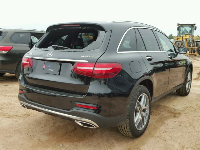 WDC0G4KB3JV107317 - 2018 MERCEDES-BENZ GLC 300 4M BLACK photo 4