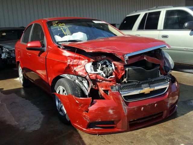 KL1TD5DE5BB129726 - 2011 CHEVROLET AVEO LS RED photo 1