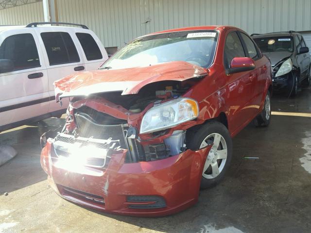 KL1TD5DE5BB129726 - 2011 CHEVROLET AVEO LS RED photo 2