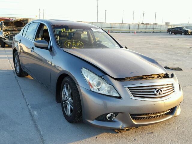 JN1CV6AP0AM403647 - 2010 INFINITI G37 BASE GRAY photo 1