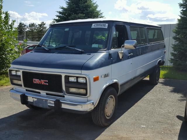 2GJGG39K8P4509517 - 1993 GMC RALLY WAGO BLUE photo 2